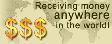 Receiving money any where in the world!
